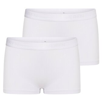 2 pack meisjes boxershort Comfort Feeling Wit