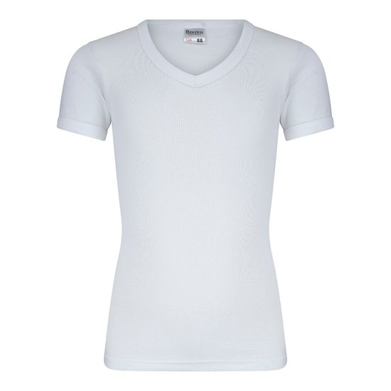 Jongens T-shirt met V-hals en K.M. M3000 Wit