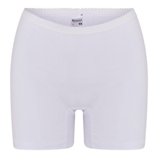 2 pack dames boxershort Softly met lange pijp Wit