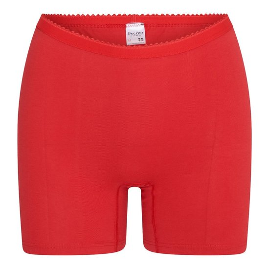 2 pack dames boxershort Softly met lange pijp Rood