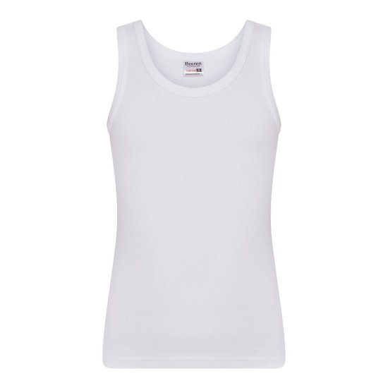 Jongens singlet Beeren Young (Tactel) Wit