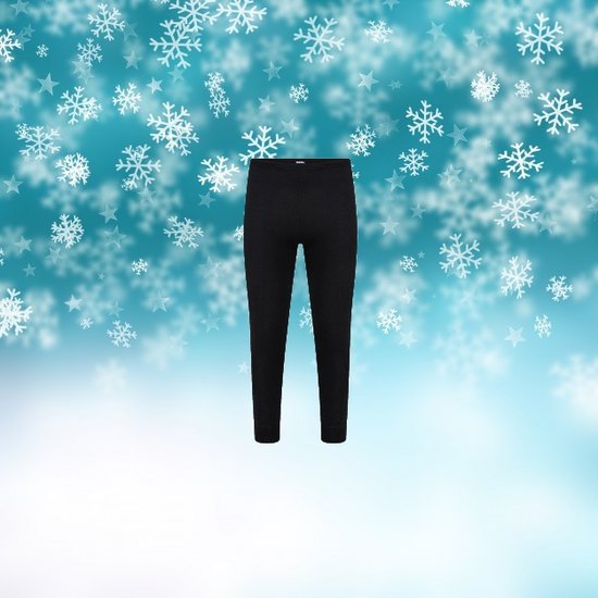 Unisex thermo pantalon Zwart