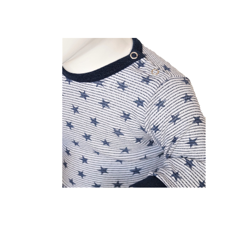 Baby Pyjama M3000 Stripe/Star Marine