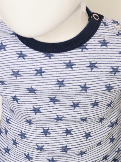 Baby Pyjama M3000 Stripe/Star Marine