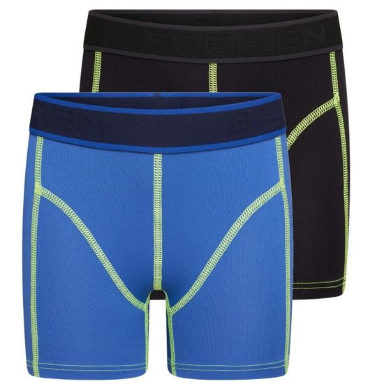 2-Pack Mix&amp;Match Jongens boxershorts uni Blauw/Zwart