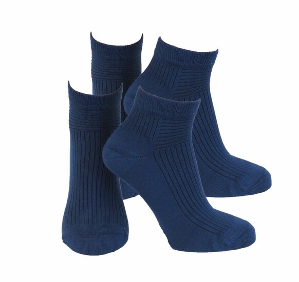 2-Paar Naadloze Bamboe Bikersocks 