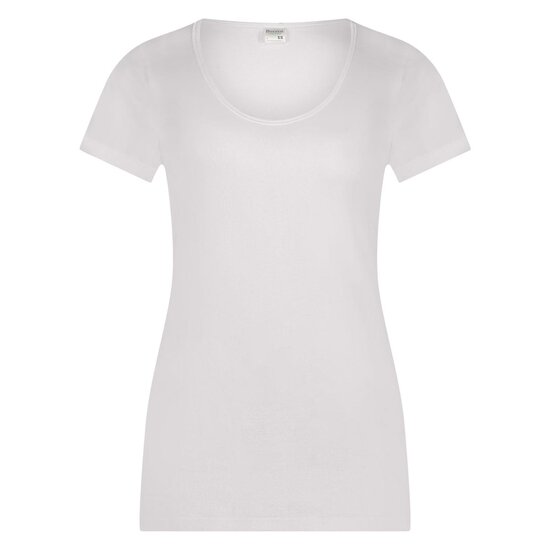 Dames  Beeren T-shirt met O-hals en korte mouw M3000 Wit