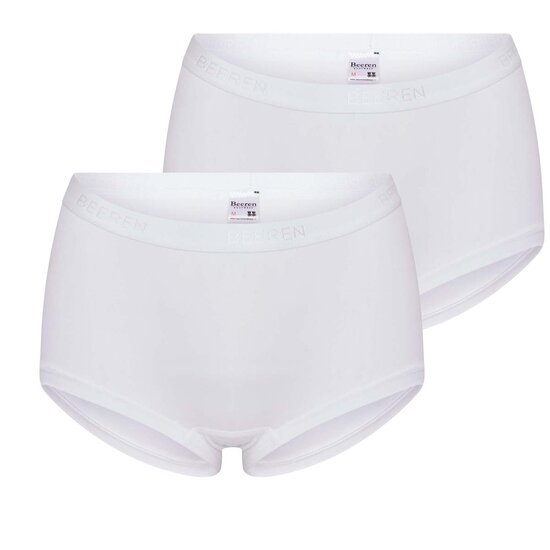 2 pack dames short Beeren Young (Tactel) Wit