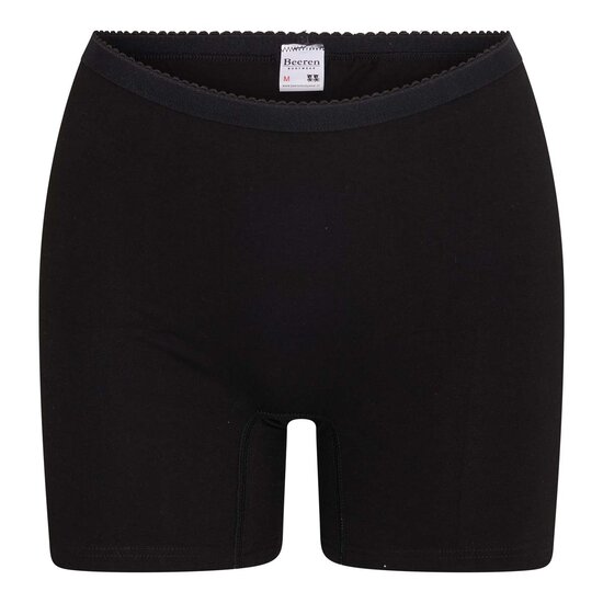 2 pack dames boxershort Softly met lange pijp Zwart