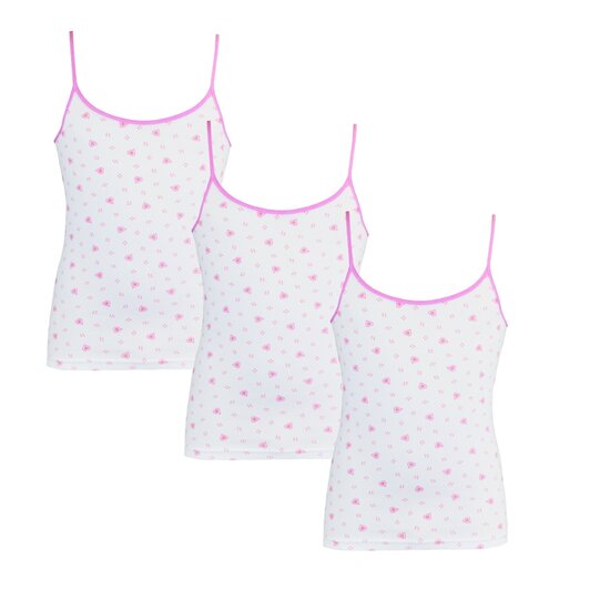 3-Pack Meisjes Tops Love Roze