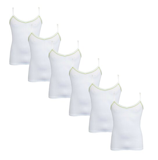 6-Pack Meisjes Tops Nikky Groen