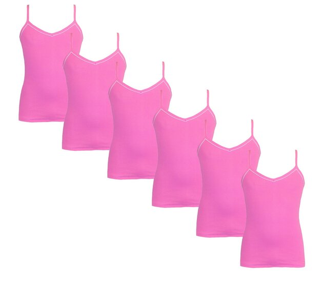 6-Pack Meisjes Tops Lilly Roze