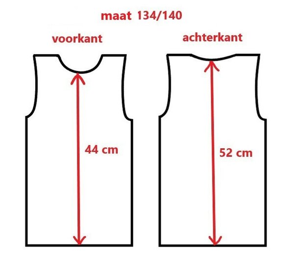 6-Pack Jongens mouwloze shirts Beeren Young Ricardo Geel