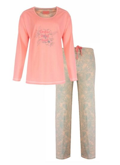 Dames pyjama 100% katoen  Roze