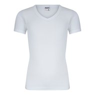 Jongens T-shirt met V-hals en K.M. M3000 Wit