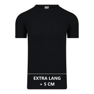 Extra lang heren T-shirt met O-Hals M3000 Zwart