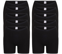 10-Pack dames boxershorts Softly Zwart