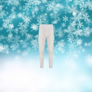 Thermo heren lange pantalon Wolwit