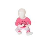 Baby pyjama Beeren &quot;To the Moon&quot; Roze