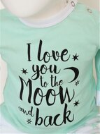 Baby pyjama Beeren &quot;To the Moon&quot; Mint