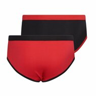 2-Pack Mix&amp;Match meisjes slips Rood/Zwart