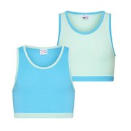 2-Pack Mix&amp;Match meisjes hesjes Mint/Turqouise