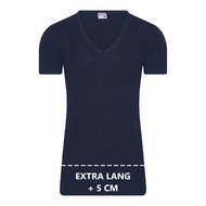 Extra lang heren T-shirt met Diepe V-hals M3000 Marine