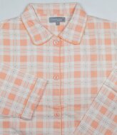 Cocodream Dames Flanel Pyjama Ruit - Peach