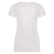 Dames  Beeren T-shirt met O-hals en korte mouw M3000 Wit