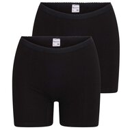 2 pack dames boxershort Softly met lange pijp Zwart