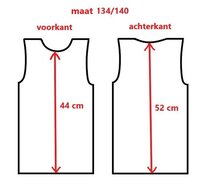 6-Pack Jongens mouwloze shirts Beeren Young Ricardo Geel