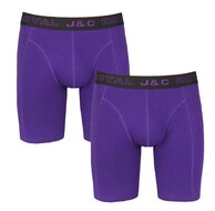 2-pack HERENBOXERSHORT MET LANGE PIJPEN - Paars