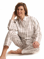 Dames 100% katoen Flanel Pyjama Ruit 